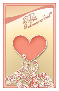 Wedding Program Cover Template 9A - Graphic 1